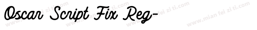 Oscar Script Fix Reg字体转换